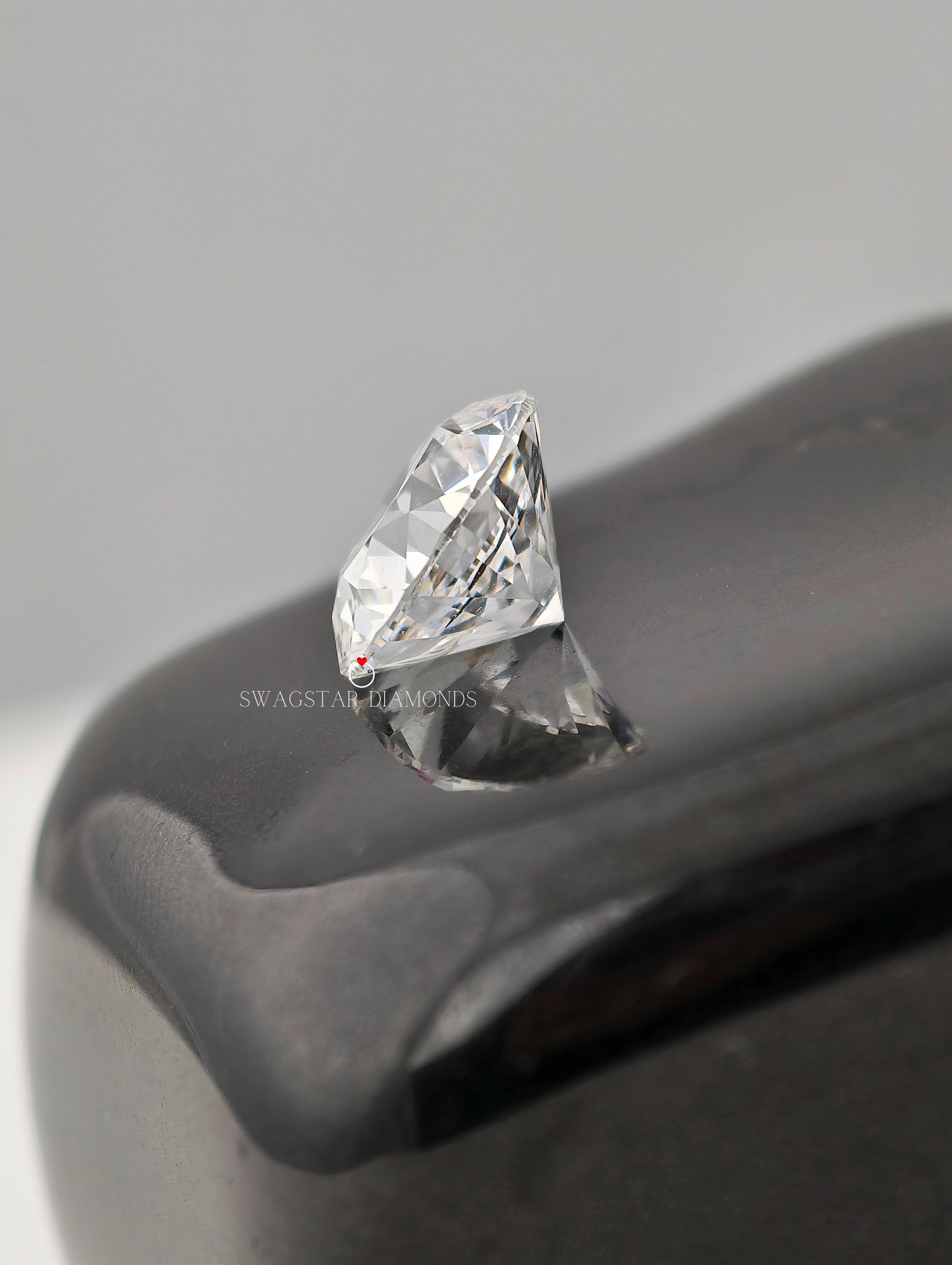 IGI Certified Round Cut Lab Created Diamond