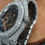 Iced Out Moissanite Watch