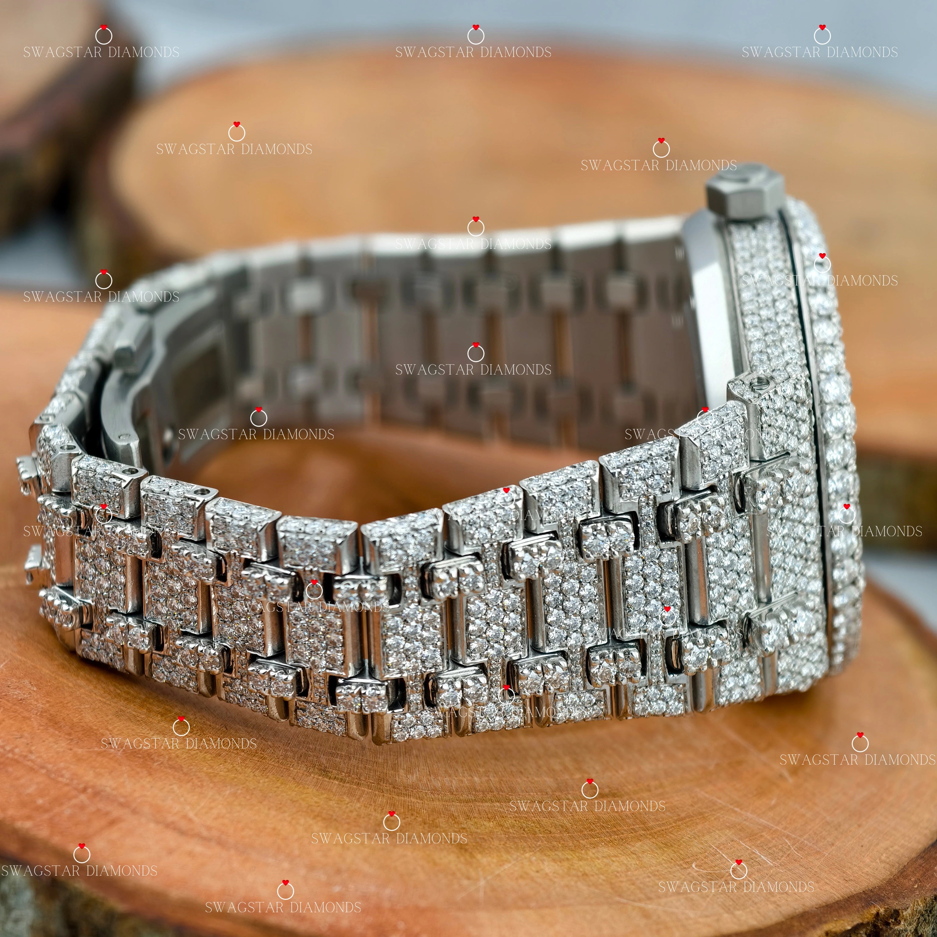 Iced Out Moissanite Watches