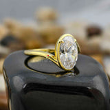 Lab Created Bypass Setting Solitaire Ring