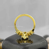 Lab Created Diamond Art Deco Engagement Ring