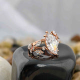 Lab Created Diamond Art Deco Ring