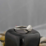 Lab Created Diamond Bezel Set Ring