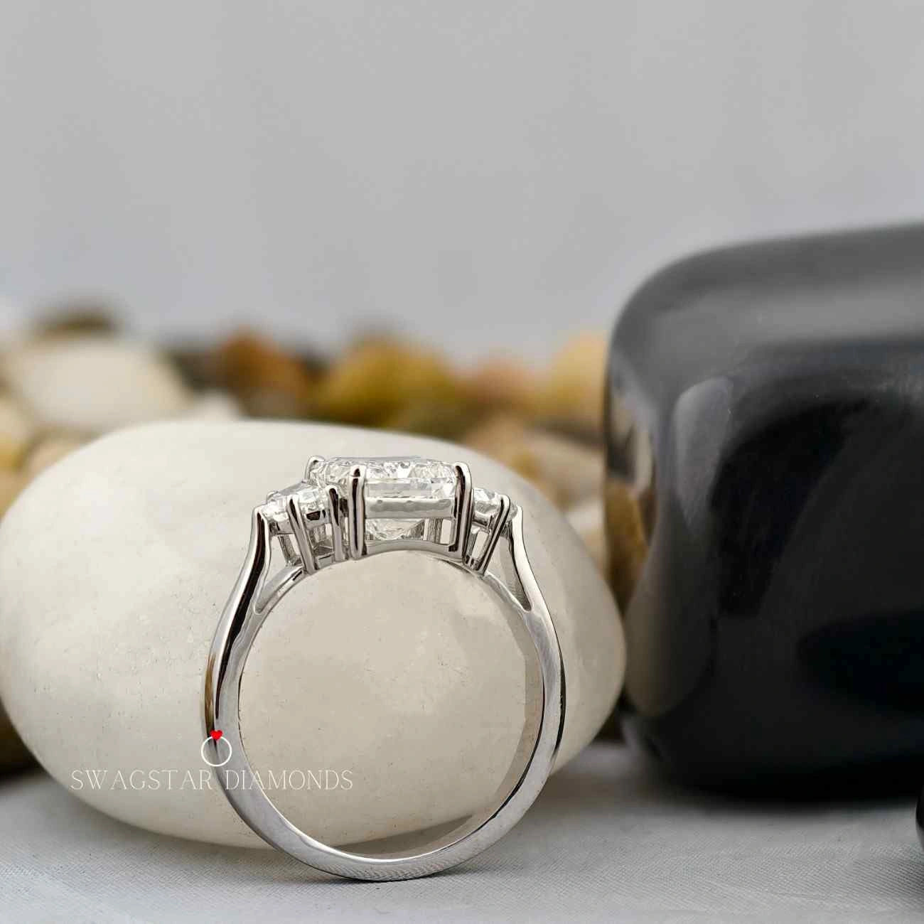 Lab Created Diamond Engegament Ring