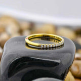 Lab Created Diamond Half Eternity Minimalist Stack Band