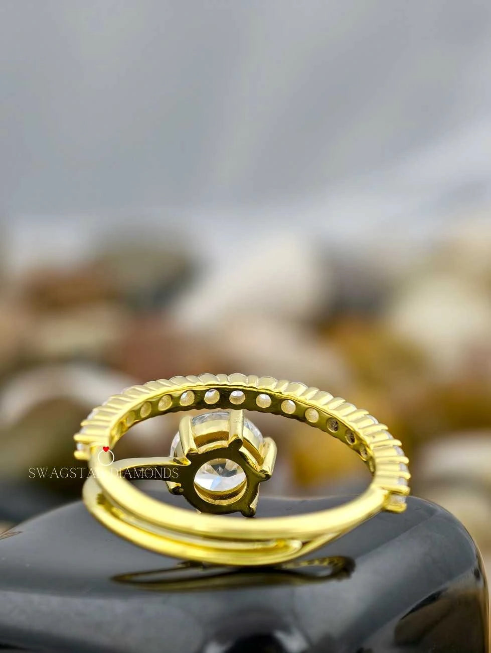 Lab Created Diamond Round Cut Ring