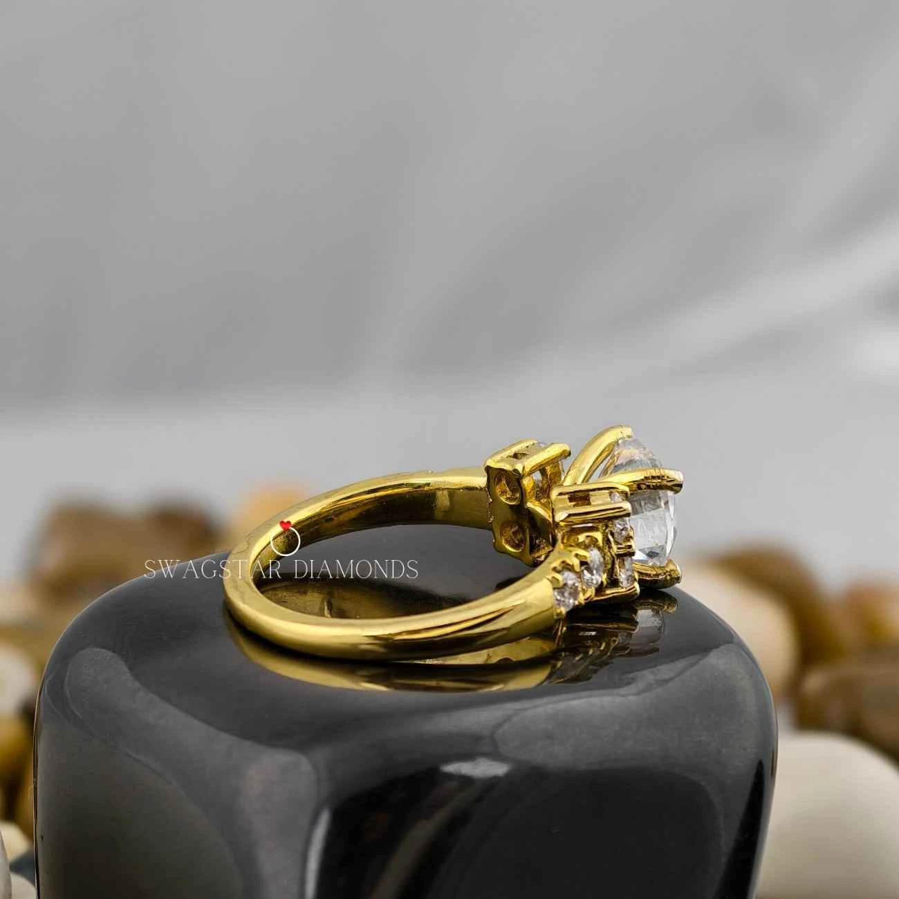 Lab Created Diamond Round Cut Rings