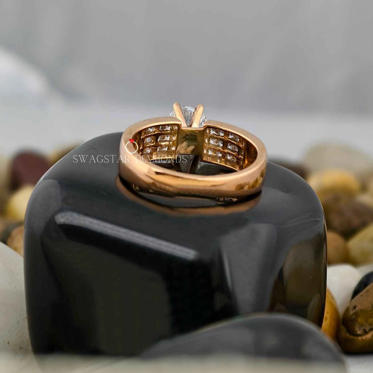 Lab Created Diamond Round Cut Wedding Ring