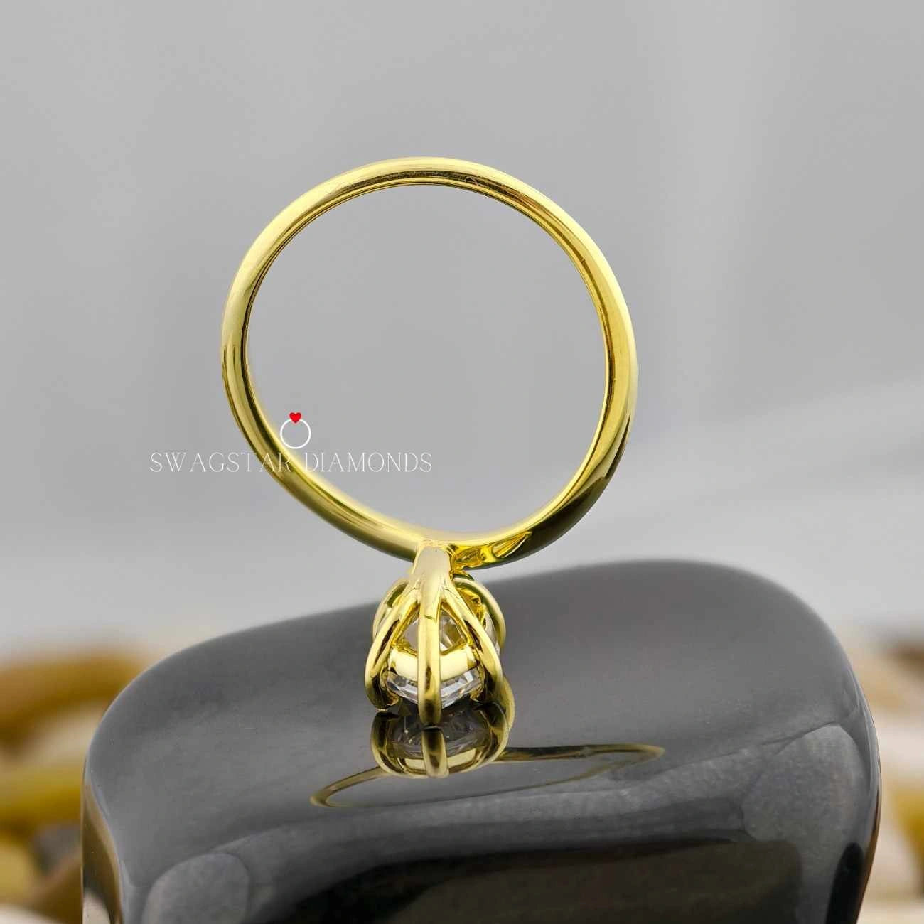 Lab Created Diamond Unique Wedding Ring