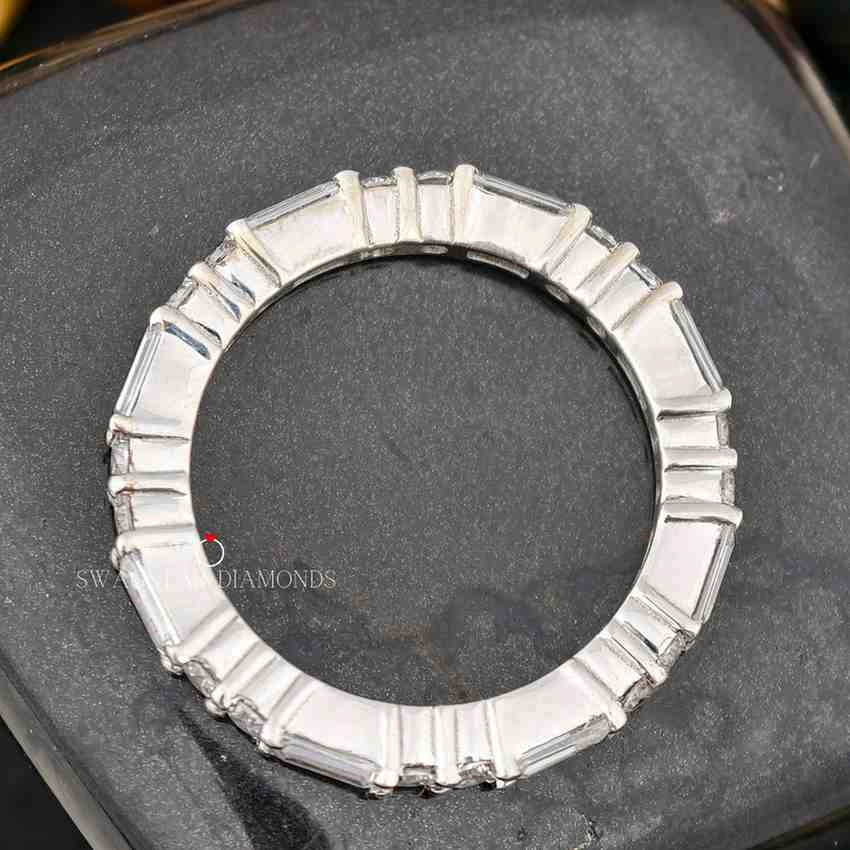 Lab Created Diamond Wedding Stack Band
