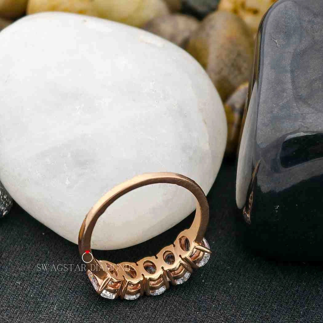 Lab Created Half Eternity Band