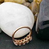 Lab Created Half Eternity Band