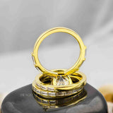 Lab Created Round Baguette Cut Diamond Ring Set