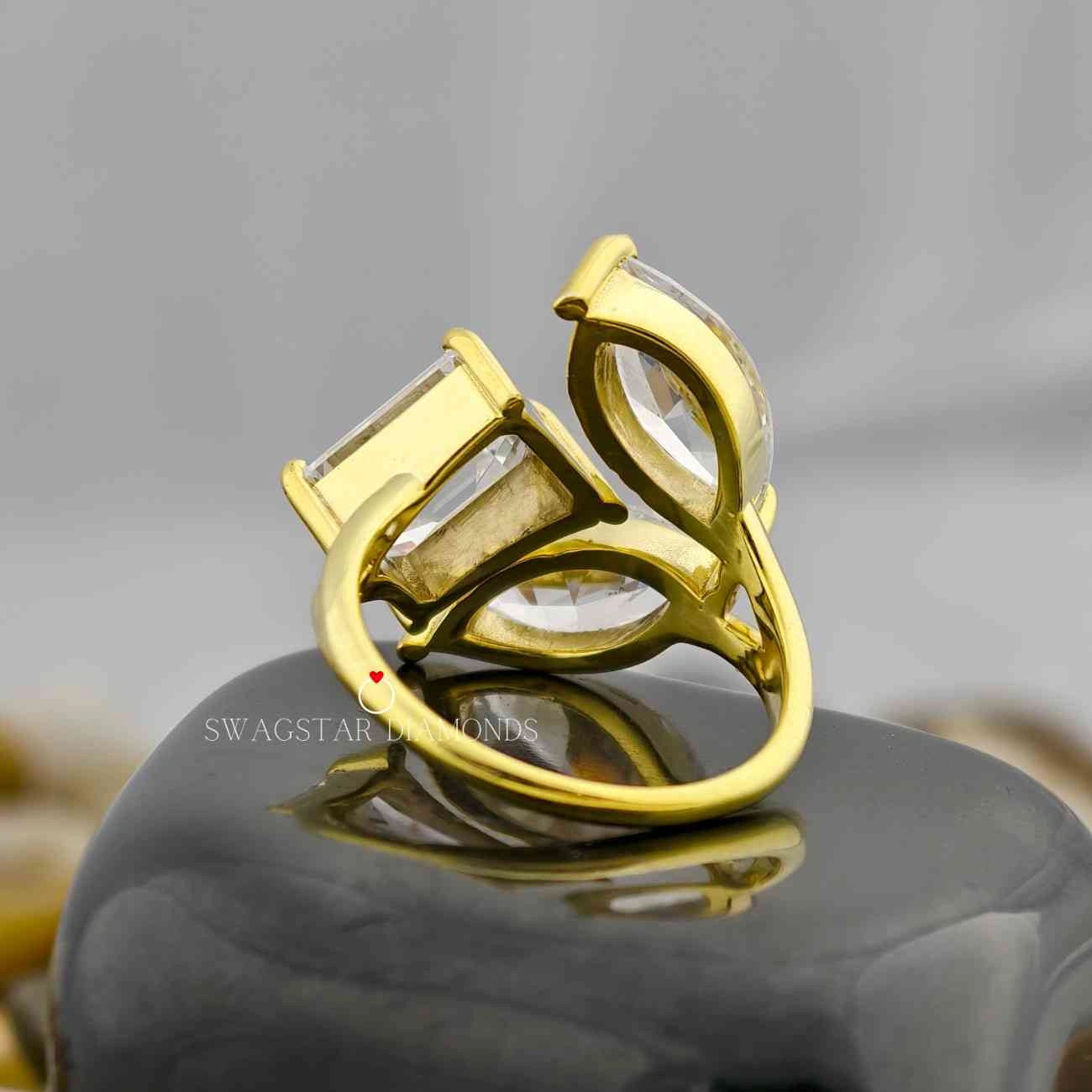 Lab Created Toi Et Moi Wedding Ring