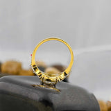 Lab Diamond Art Deco Engagement Ring 