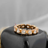 Lab Diamond Bezel Set Full Eternity Wedding Ring
