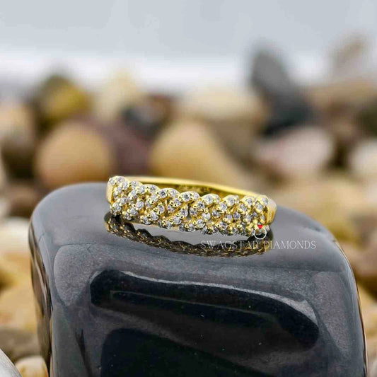 Lab Diamond Cuban Engagment Ring