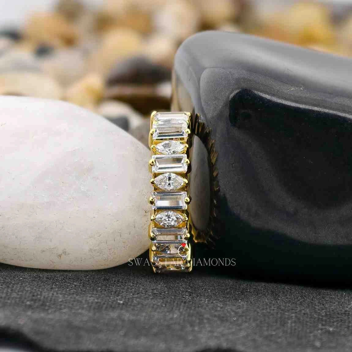 Lab Diamond Half Eternity Ring