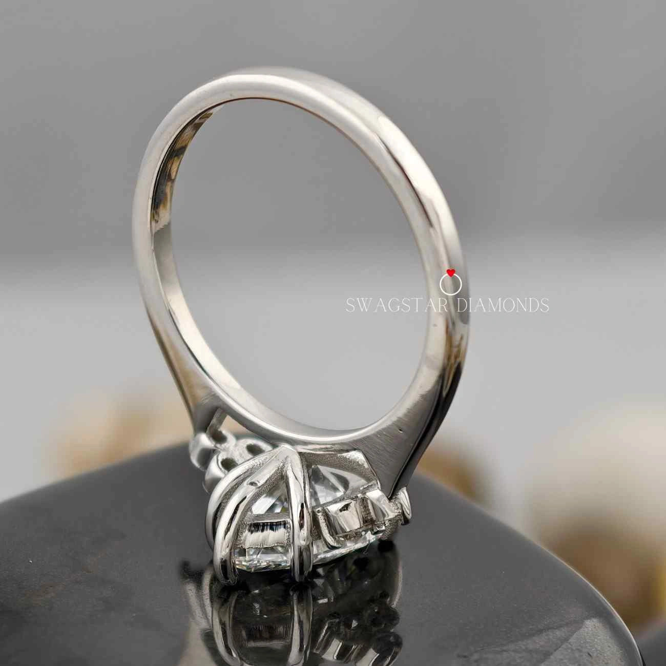 Lab Diamond Pear Cut Ring