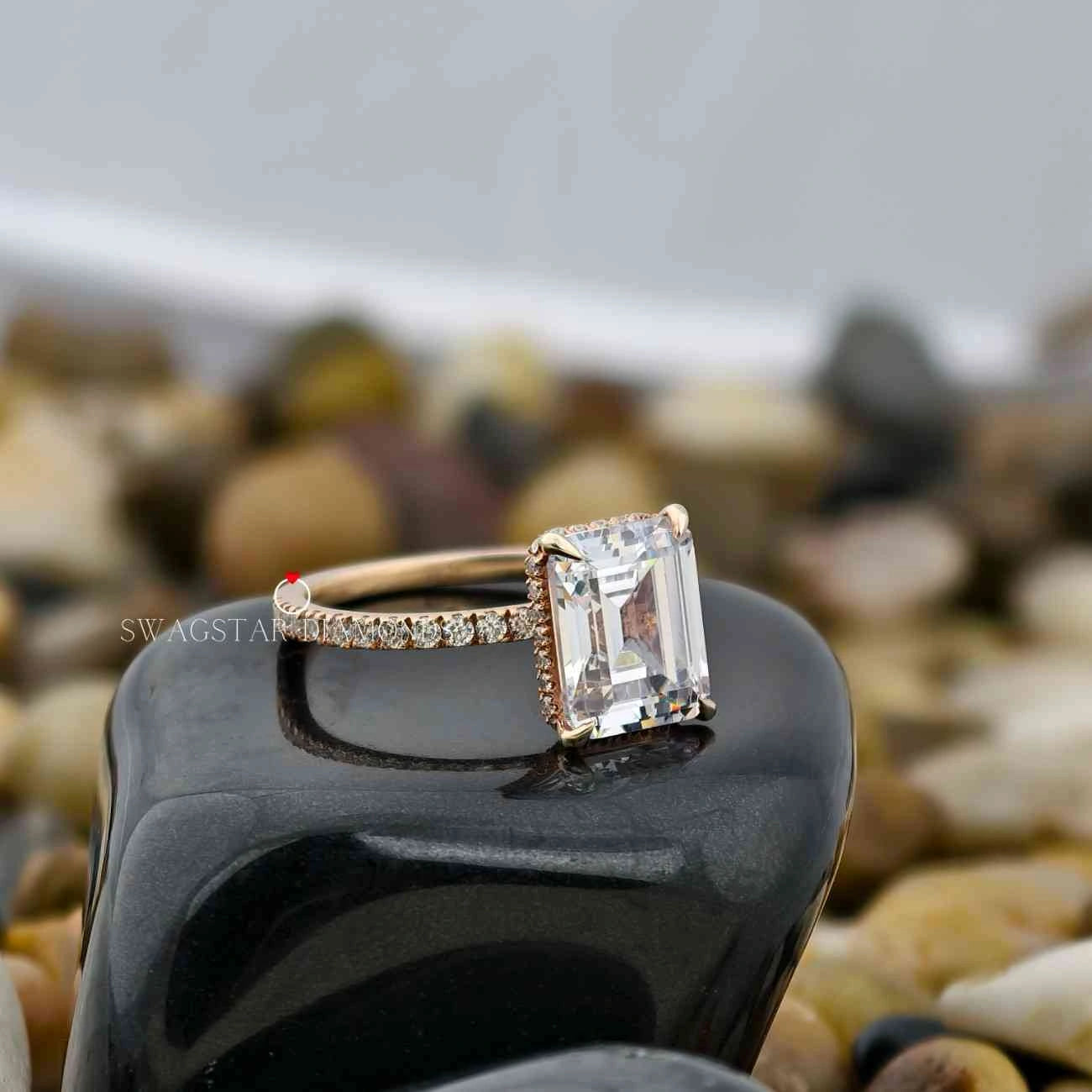 Lab Diamond Solitaire Engagement Ring