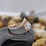  Lab Diamond Unique Engagement Ring