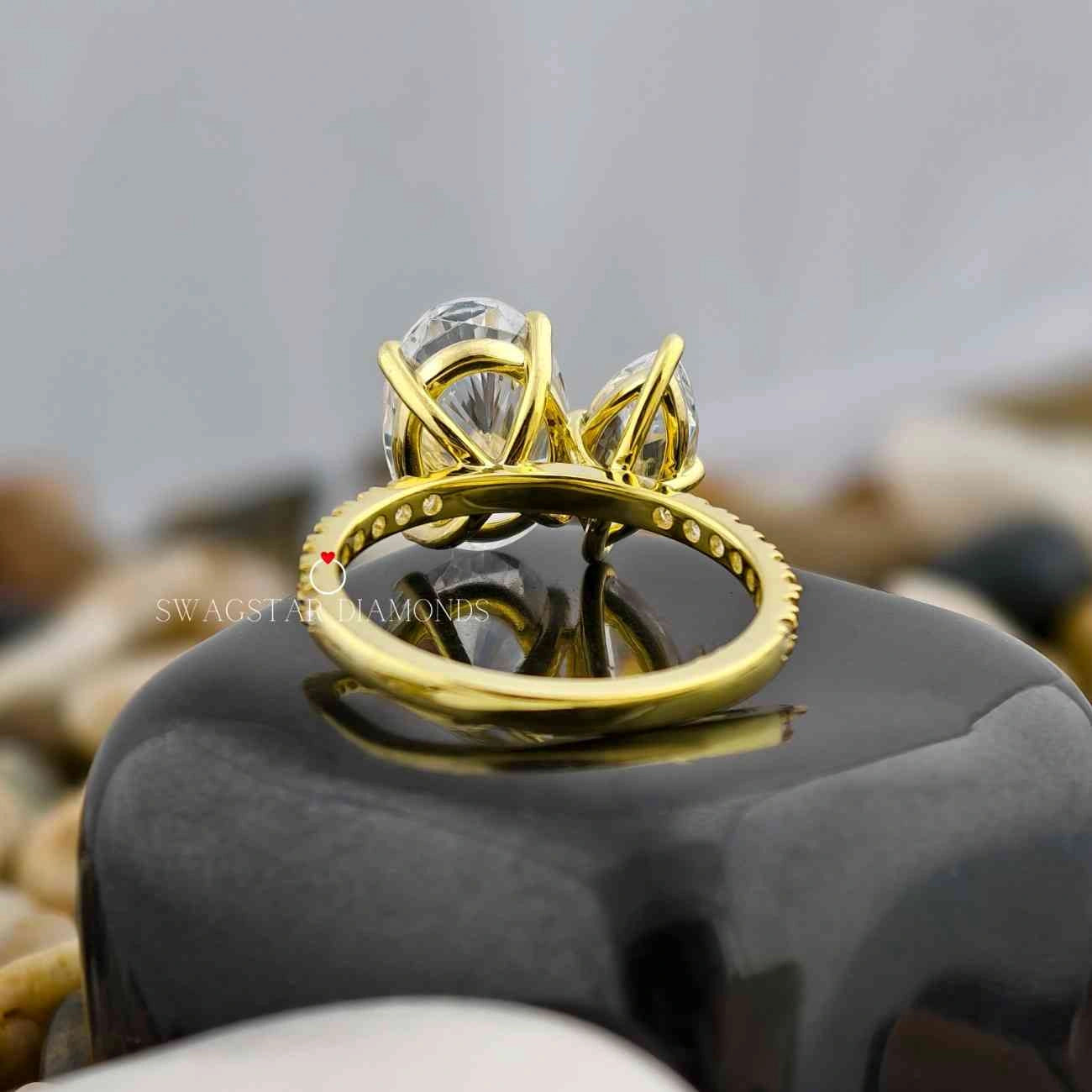 Lab Grown CVD Diamond Toi et Moi Ring