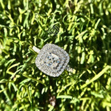 Lab Grown Cushion Cut Diamond Engagement Ring