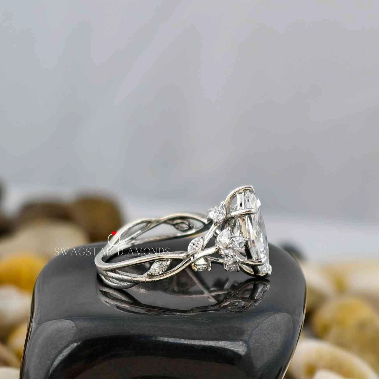 Lab Grown Diamond Art Deco Ring