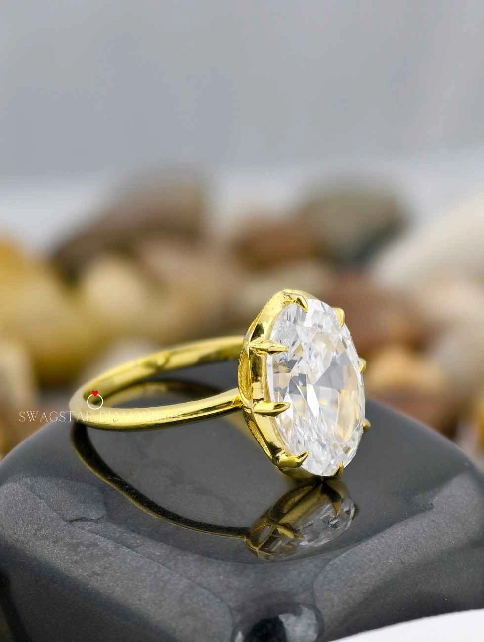 Lab Grown Diamond Bezel Set Ring
