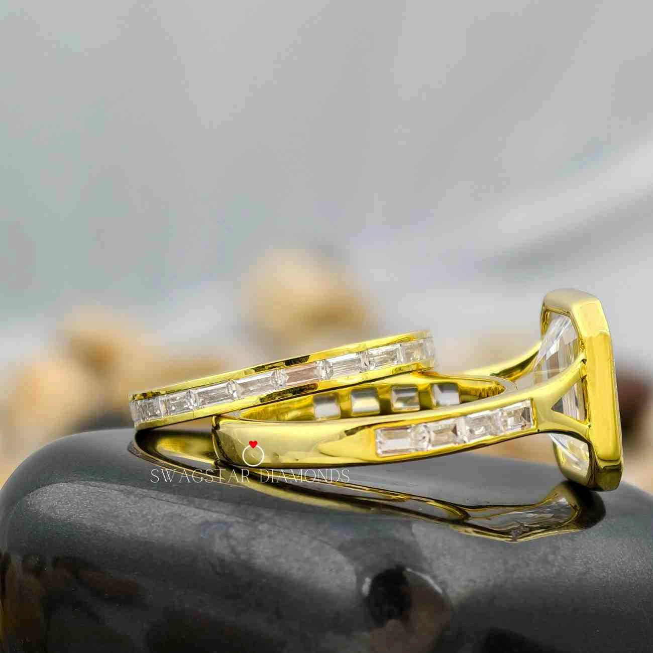 Lab Grown Diamond Bezel Setting Ring
