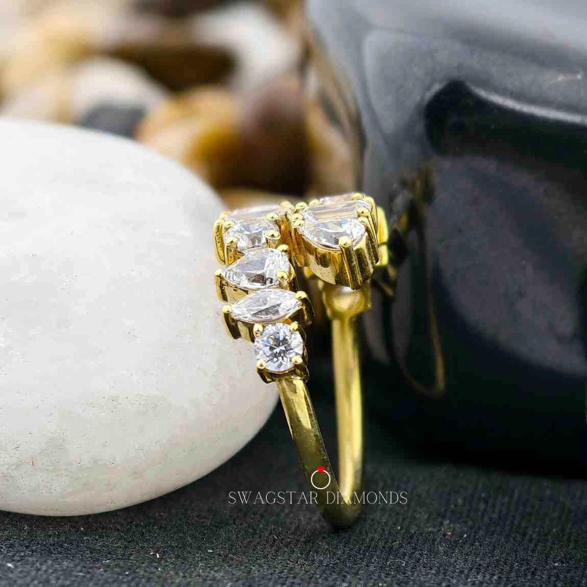 Lab Grown Diamond Bypass Band