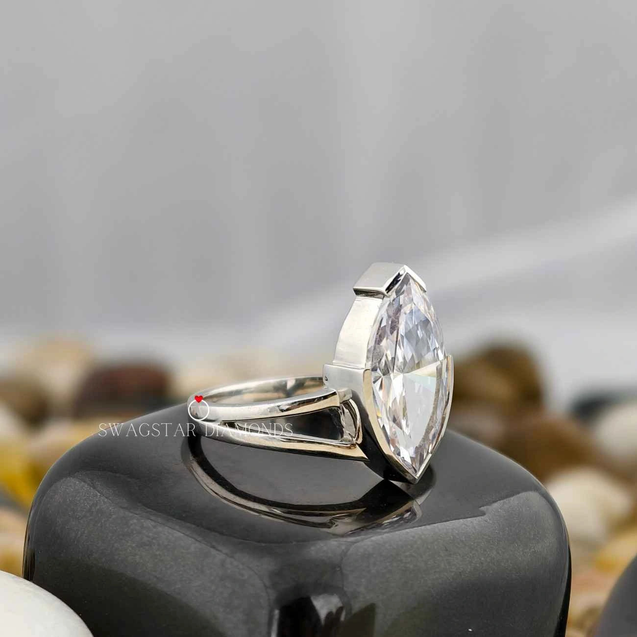 Lab Grown Diamond Double Shank Ring
