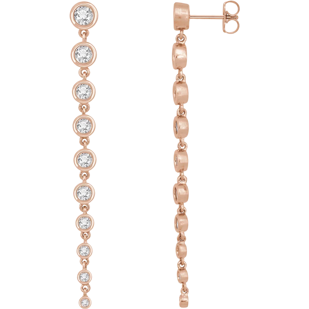 Lab Grown Diamond Drop Earrings For Women