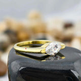 Lab Grown Diamond East West Solitaire Ring