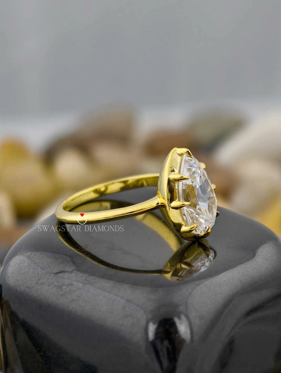 Lab Grown Diamond Engagement Solitaire Ring