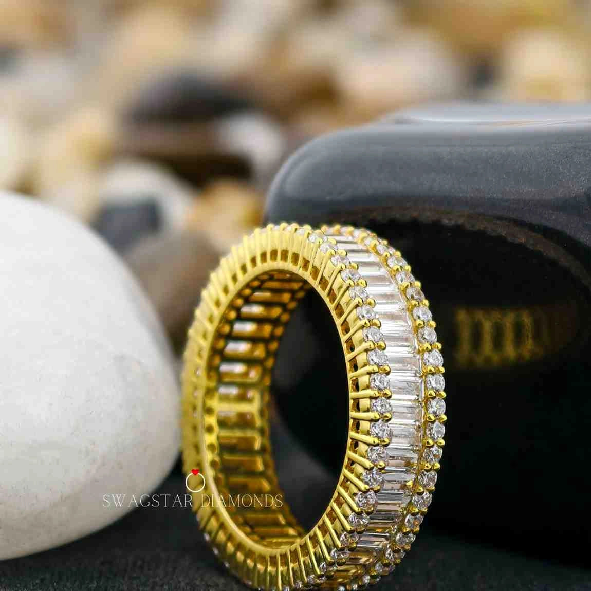 Lab Grown Diamond Full Eternity Engagement Band