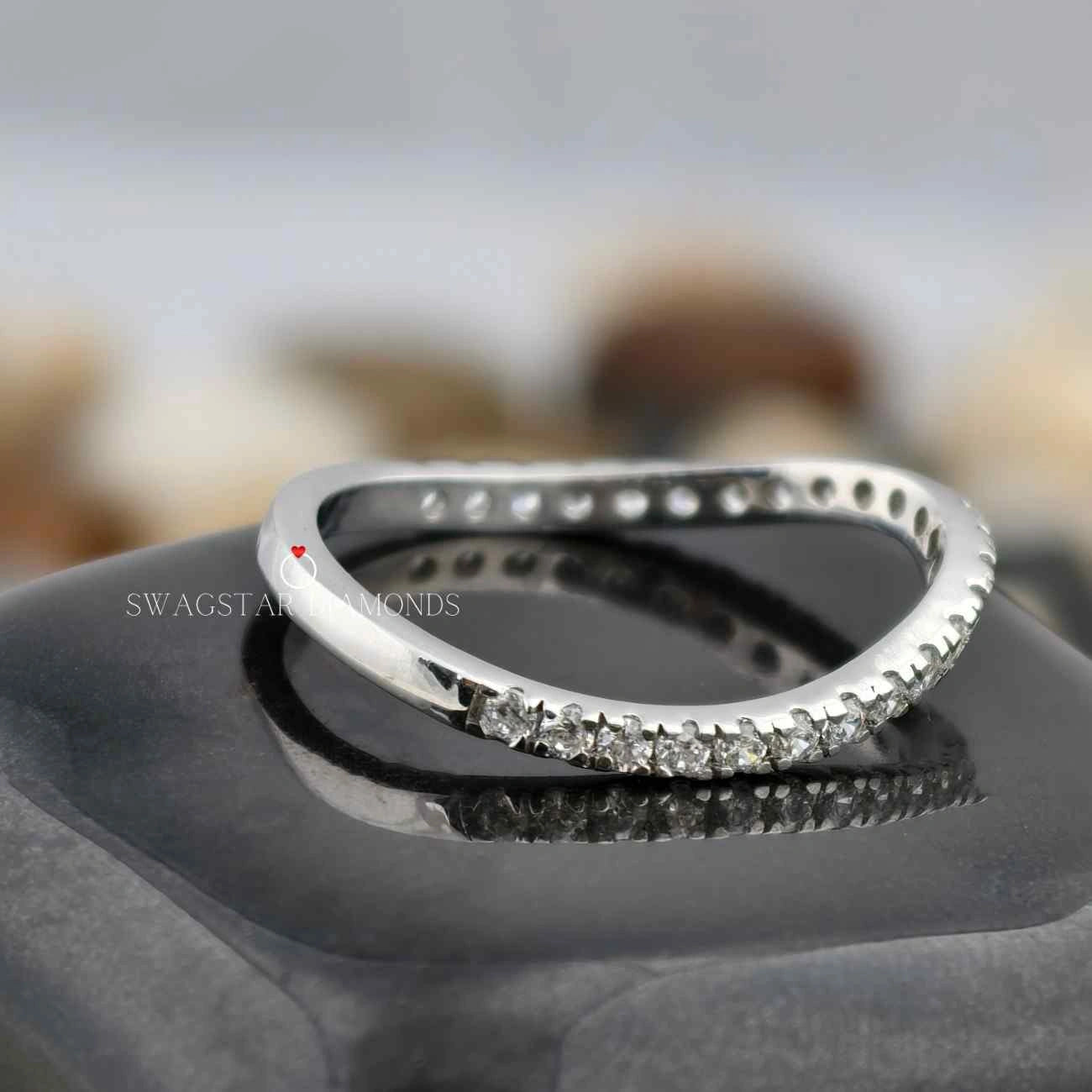 Lab Grown Diamond Half Eternity Matching Band