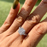 Lab Grown Diamond Halo Engagement Ring..