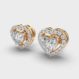 Lab Grown Diamond Halo Stud Earring