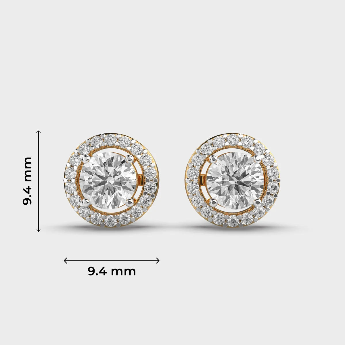 Lab Grown Diamond Halo Studs