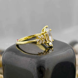 Lab Grown Diamond Marquise Cut Cluster Ring