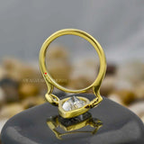 Lab Grown Diamond Pear Cut Bazel Set Ring