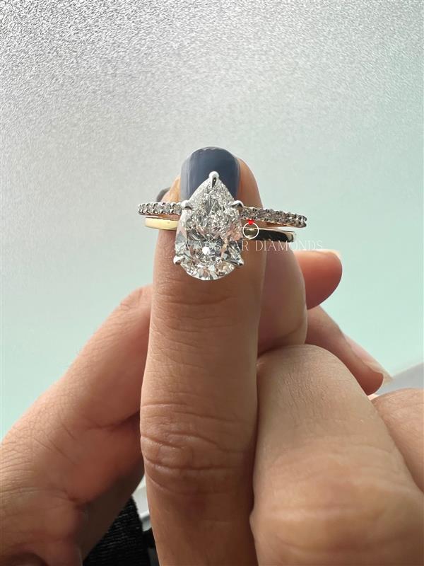 Lab Grown Diamond Pear Cut Ring
