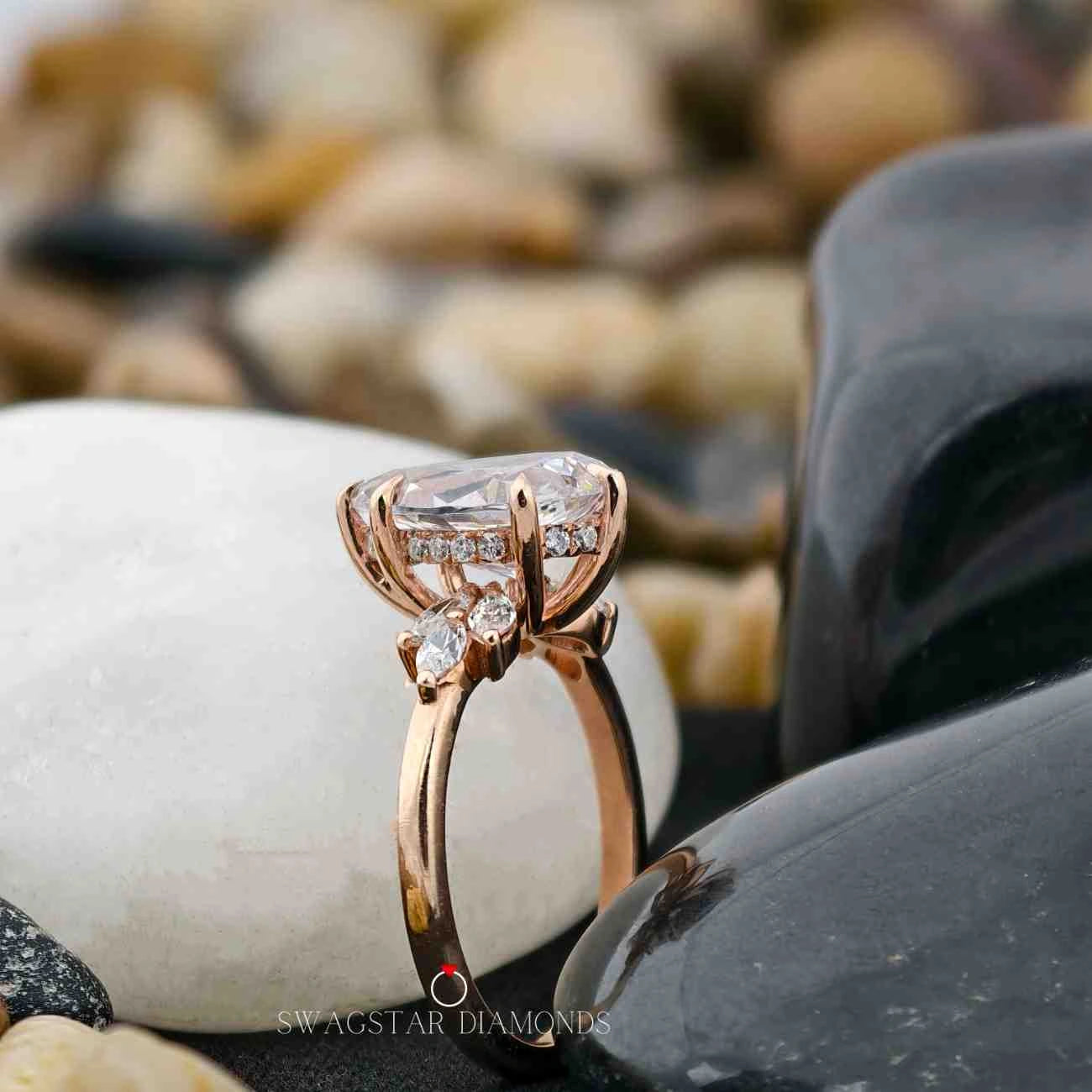 Lab Grown Diamond Pear Shape RIng