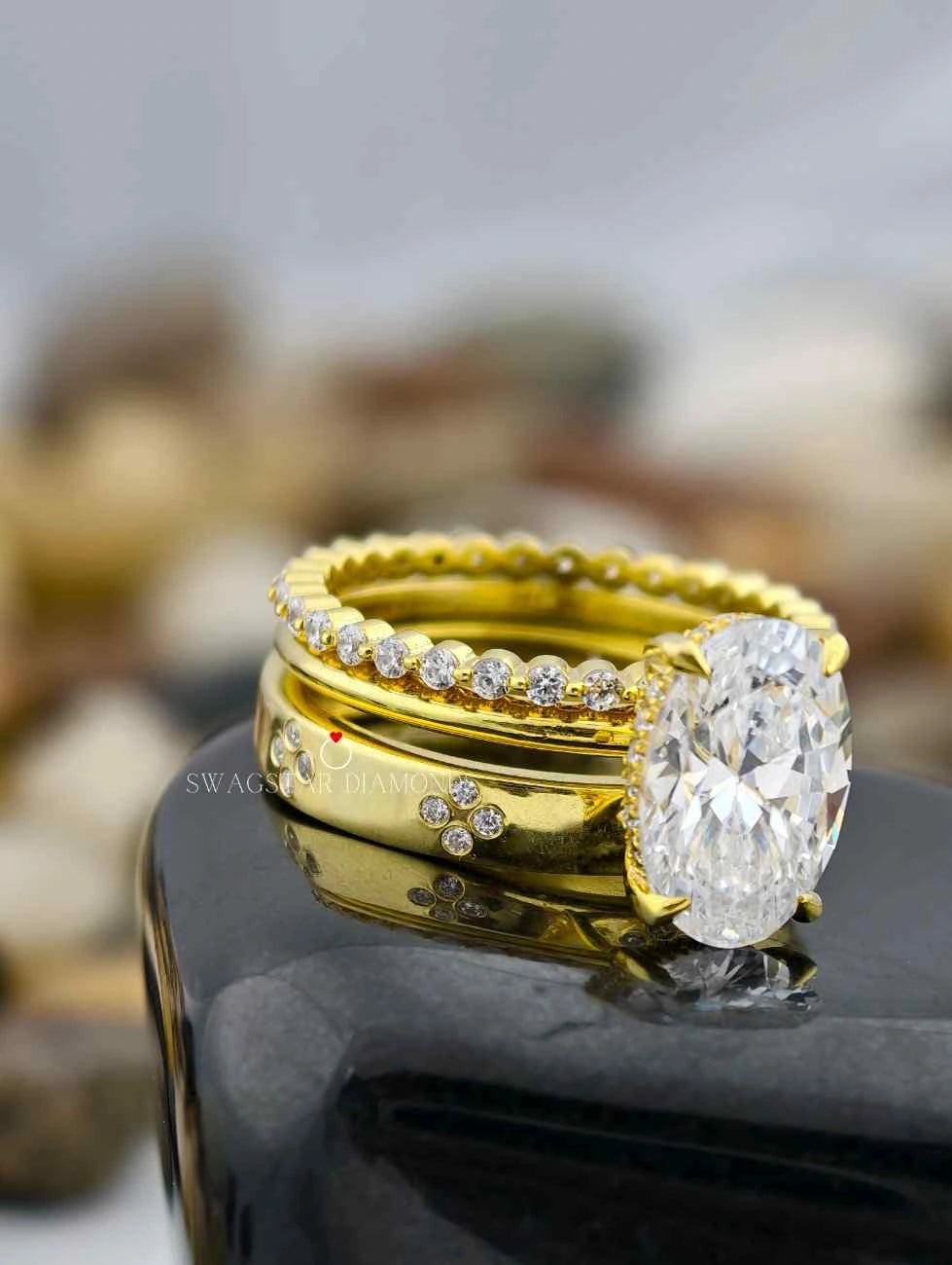 Lab Grown Diamond Ring Bridal Set