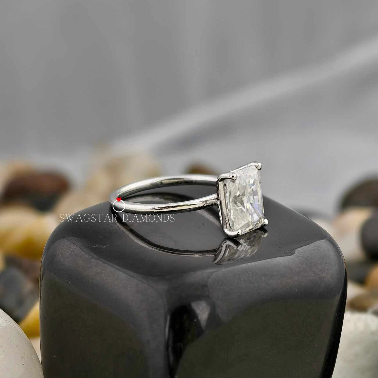 Lab Grown Diamond Solitaire Engagement Propose Ring 