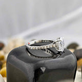 Lab Grown Diamond Solitaire Halo Ring