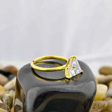 Lab Grown Diamond Solitaire Hidden Halo Ring