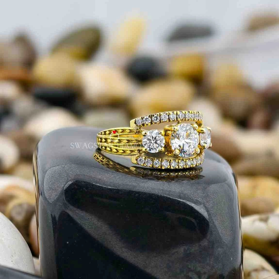 Lab Grown Diamond Three Stone Rings