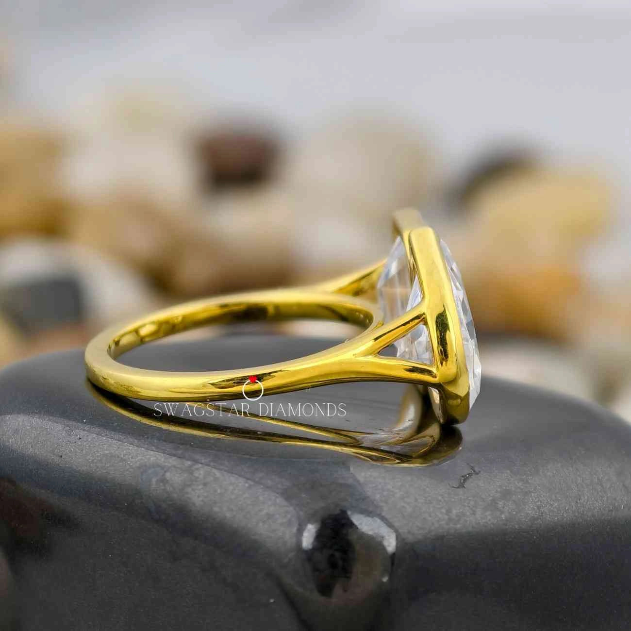 Lab Grown Diamond Two Stone Engagement Ring